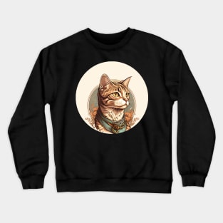 Happy Cat Vintage Lover Crewneck Sweatshirt